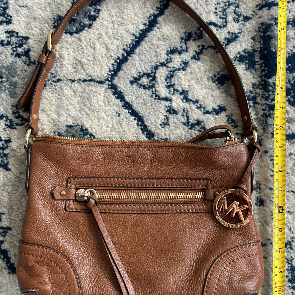Michael Kors Brown Leather Shoulder Bag